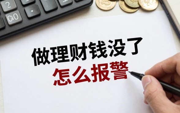 做理财钱没了怎么报警？理财被骗亏损如何追回资金